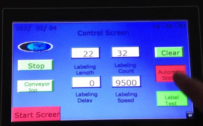څیز د جادو سترګو اتومات ډبل اړخ سټیکر لیبل کولو ماشین د ټرنبل وړ سره کشف کوي