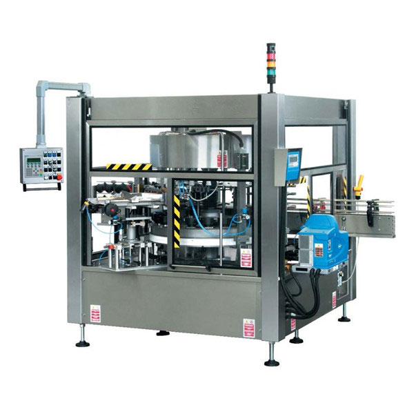 د سی ای بشپړ اتومات بوتل وزر شوی د روټري سټیکر لیبل کولو ماشین