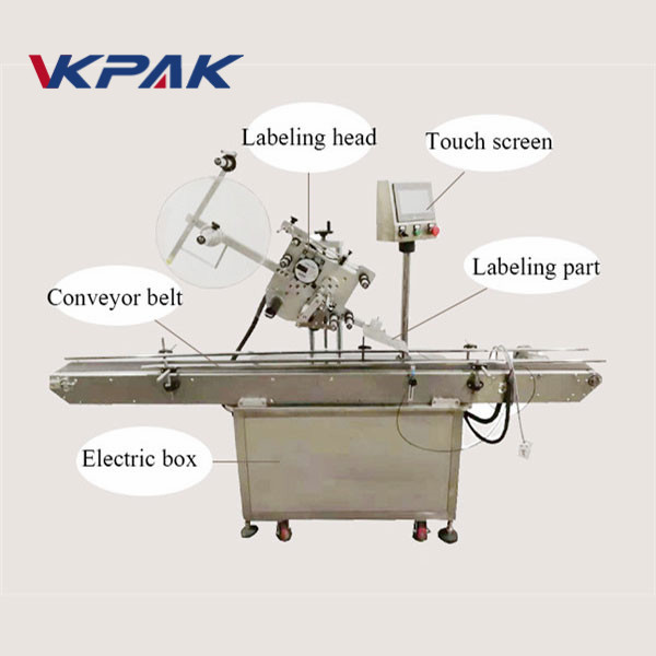 د بریښنایی سترګو اتومات فلیټ سرفیس لیبل اپلکیټر لایټر لیبلینګ ماشین