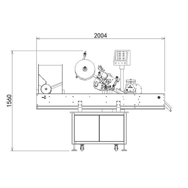 د کوچني بوتل لپاره د لوړ سرعت اتومات ویال لیبل کولو ماشین