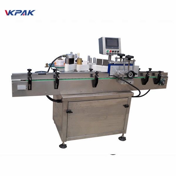 SUS304 servo موټور اتومات پړاو بوتل لیبل کولو ماشین PLC کنټرول